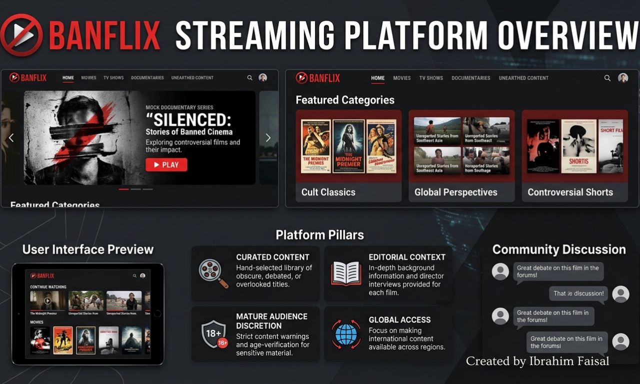 BanFlix online streaming platform homepage.