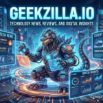 Geekzilla.io technology website homepage on a desktop screen