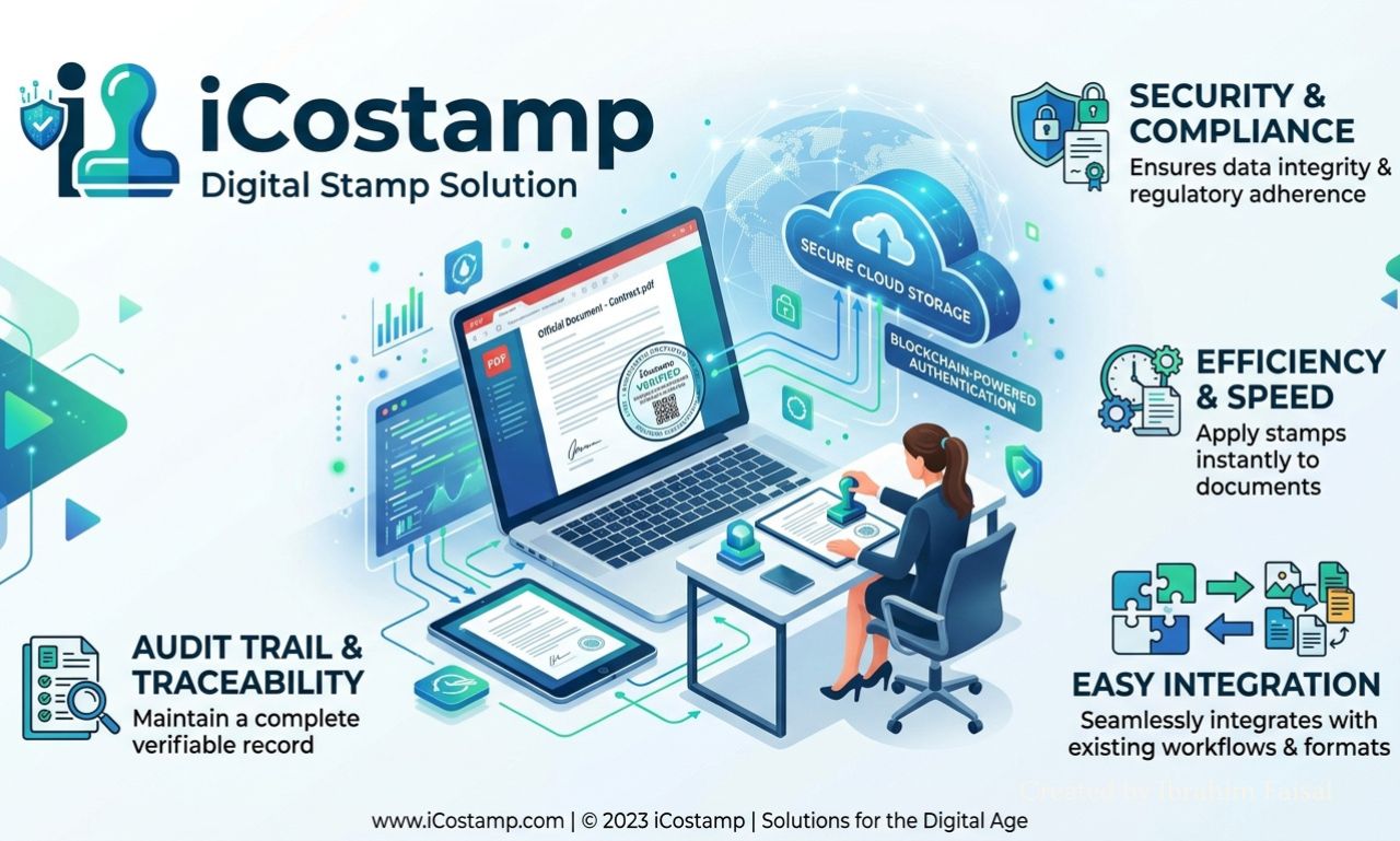 iCostamp digital stamp verification and document management platform