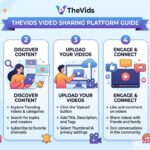 TheVids website homepage with video thumbnails.