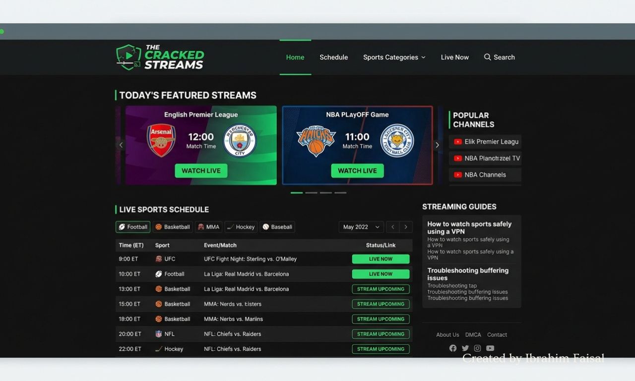 TheCrackedStreams sports streaming